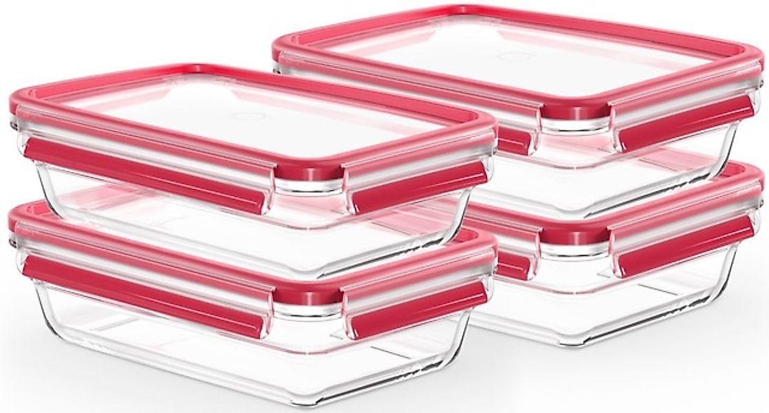 Emsa Frischhaltedose »Clip & Close Glas Set, rechteckig, 100 % dichte Aufbe günstig online kaufen