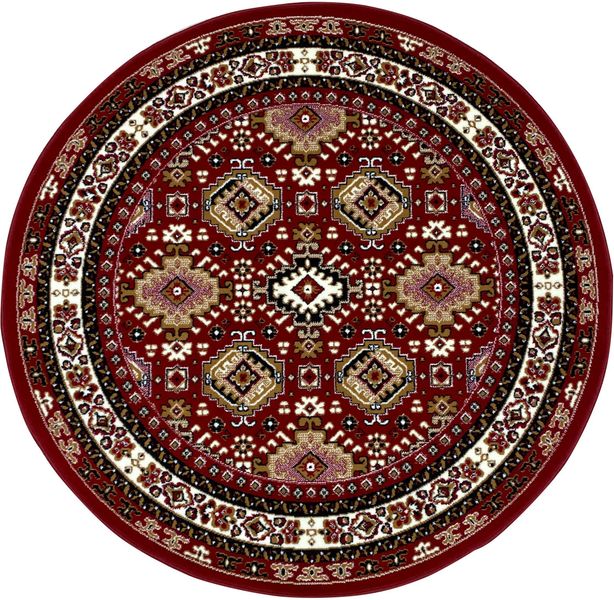 my home Teppich "Diantha" rund 7 mm Höhe Orient-Optik, Teppich mit Bordüre, günstig online kaufen