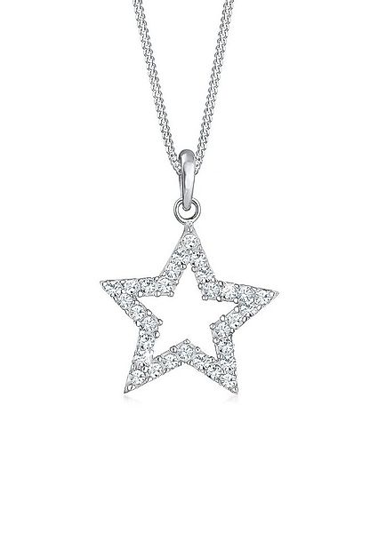 Elli Kette mit Anhänger Stern Astro 925 Silber, mit Kristallen von Swarovsk günstig online kaufen