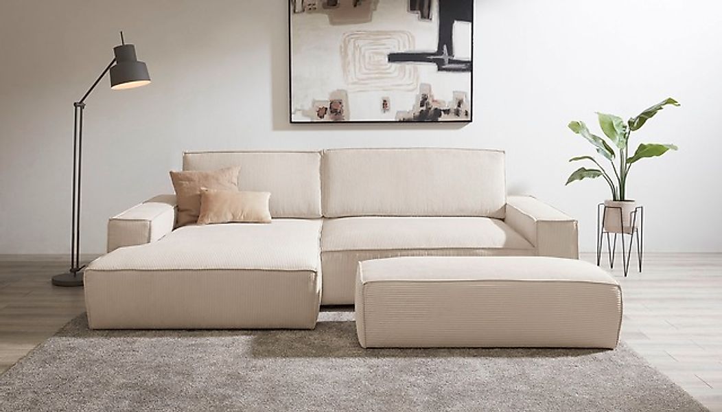 Home affaire Polsterecke »NEU: SHERWOOD XXL tief, L-Form mit Schlaffunktion günstig online kaufen