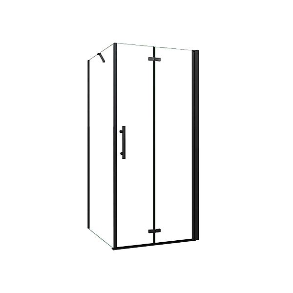 AICA Duschkabine B.80xH.195cm mit B.76xH.195cm Seitenwand 6mm Klares ESG Sc günstig online kaufen