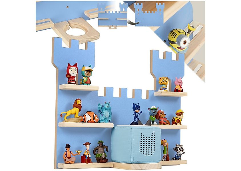 tectake Wandregal Hängeregal MyLittleStory Fortress für bis zu 16 Tonies, S günstig online kaufen