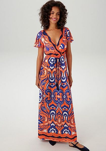 Aniston CASUAL Maxikleid, mit extravagantem, großflächigem Druck günstig online kaufen