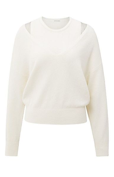 YAYA V-Ausschnitt-Pullover Pullover mit V-Ausschnitt günstig online kaufen