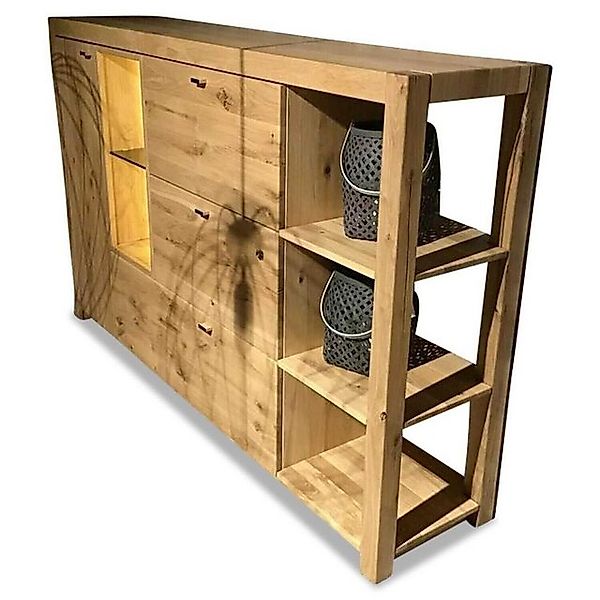 WÖSTMANN MARKENMÖBEL Standvitrine Highboard WM 1830 521 3833 Kerneiche günstig online kaufen