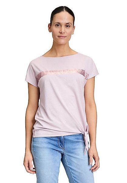 Betty Barclay Kurzarmshirt Damen mit Schleifenknoten (1-tlg) Pailletten günstig online kaufen