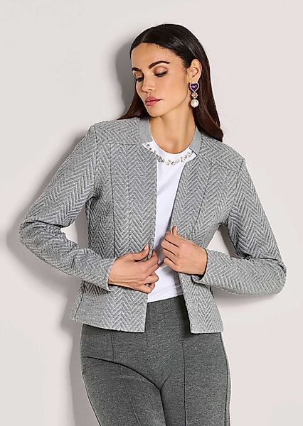 MADELEINE Kurzblazer Moderner Jerseyblazer in Melange-Optik günstig online kaufen