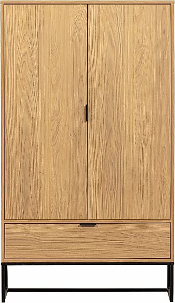 WOOOD Mehrzweckschrank "Silas" Silas Schrank aus Eichenmelamin auf Metall, günstig online kaufen