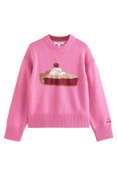 Next Strickpullover Langärmeliger Rundhalspullover mit Wollanteil günstig online kaufen