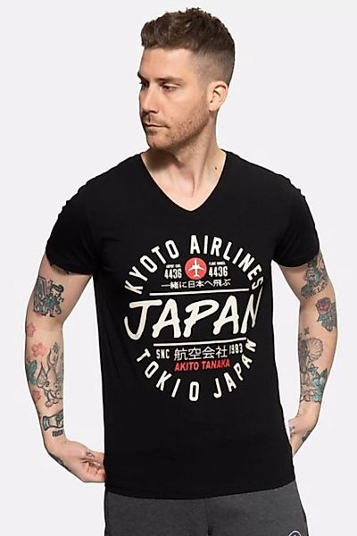 Akito Tanaka T-Shirt Flight mit legerem Frontprint günstig online kaufen