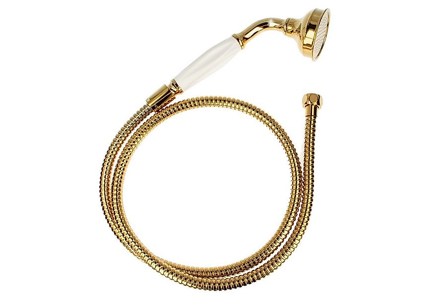 tecuro Brausegarnitur Nostalgie - Handbrause Ø 65 mm, 1-strahlig, mit Metal günstig online kaufen