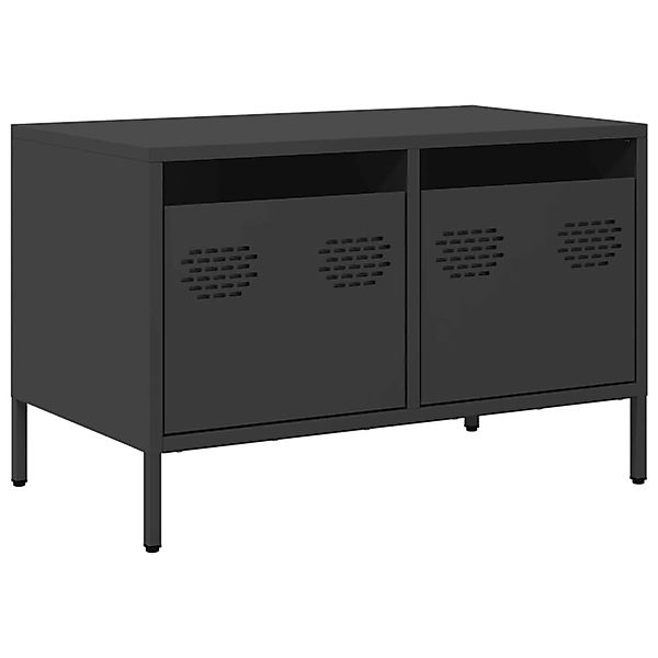 vidaXL TV-Schrank Schwarz 68x39x43,5 cm Kaltgewalzter Stahl 851232 günstig online kaufen