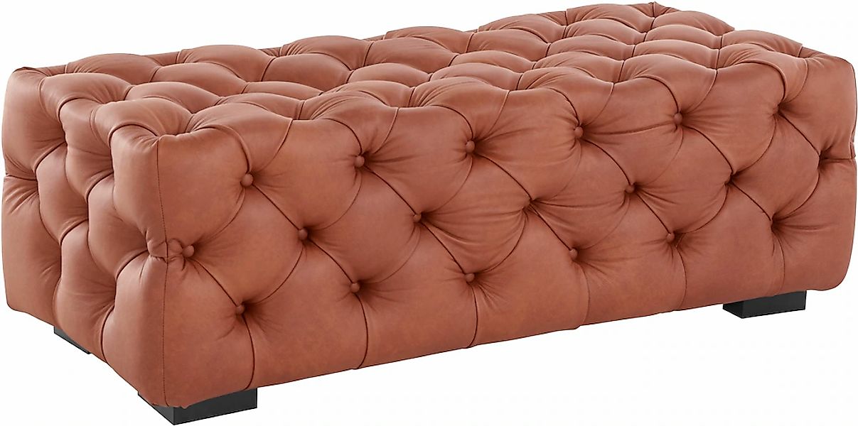 Home affaire Polsterhocker "Kalina", mit klassischer Chesterfield-Knopfheft günstig online kaufen