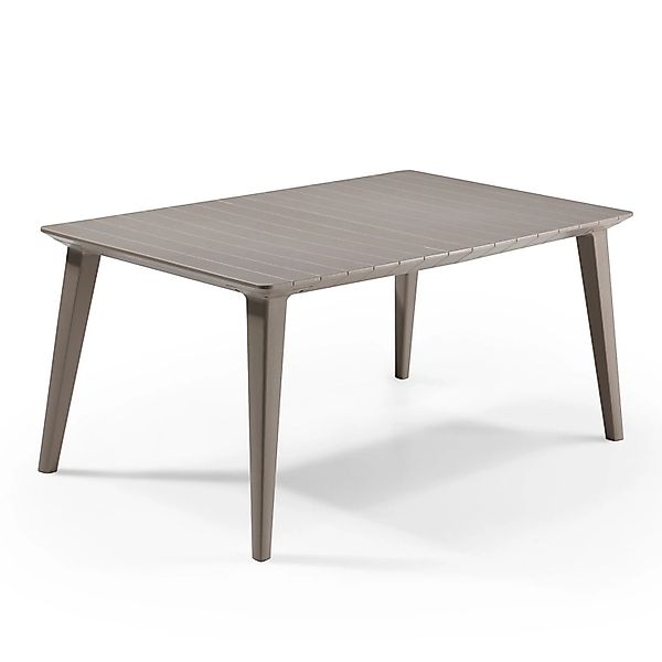 Allibert Lima Tisch Cappuccino Wetterfest Garten-Esstisch Outdoor Gartentis günstig online kaufen