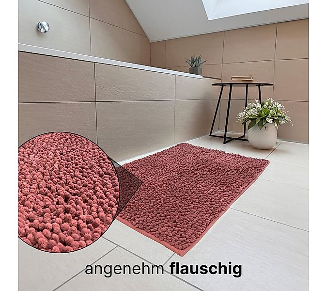 LIVINA HOME Badematte Badteppich rutschfeste Badematten, flauschiger und we günstig online kaufen