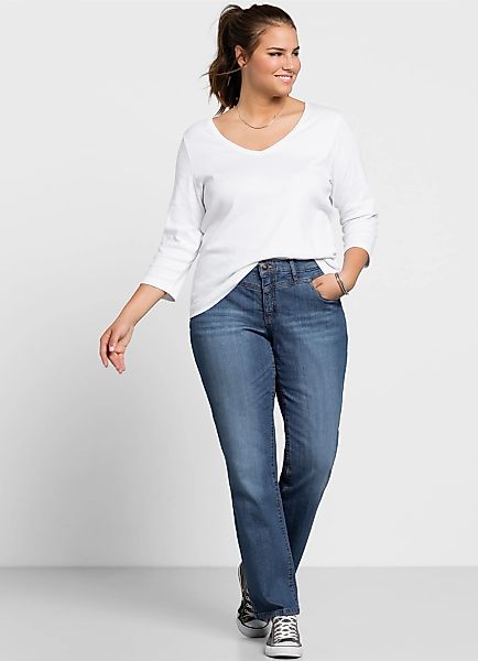 Sheego Stretch-Jeans 1 Stk. tlg. günstig online kaufen