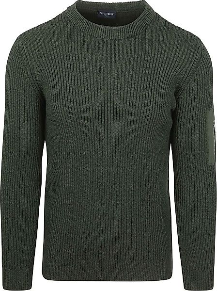 Suitable Mou Pullover Dunkelgrün - Größe L günstig online kaufen