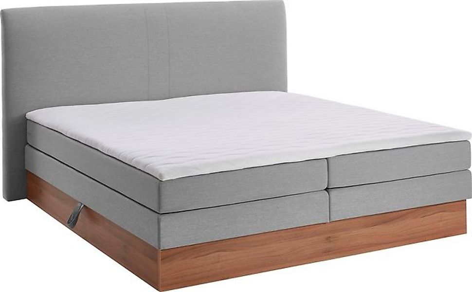 Home affaire Boxspringbett "Blomen", mit Walnuss-Dekor, mit Bettkasten, ver günstig online kaufen