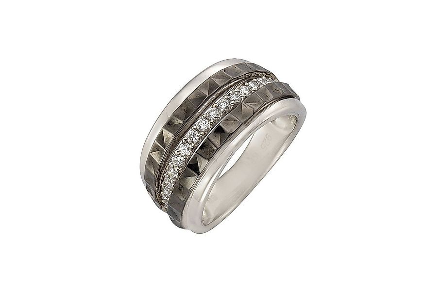 CELESTA Fingerring Silber 925 rhodiniert mit Zirkonia-Steinen günstig online kaufen
