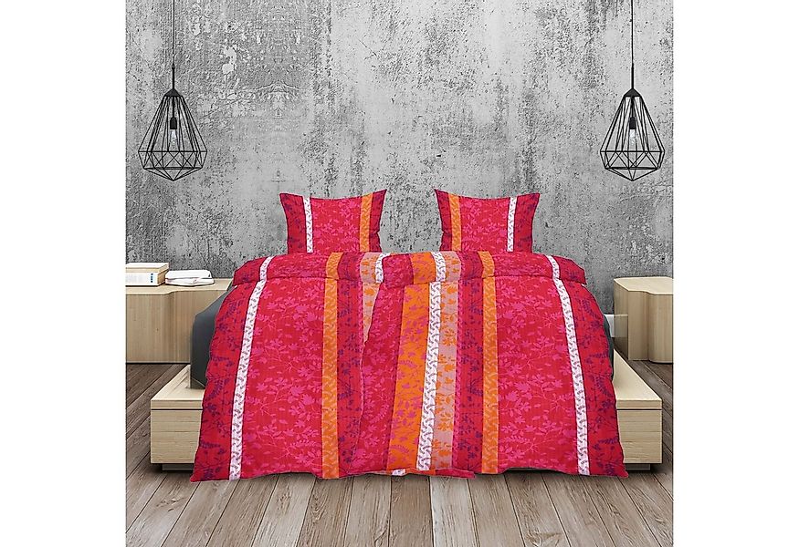 Casa Colori Bettwäsche Seersucker 135x200 cm Garnitur Bettgarnitur, Seersuc günstig online kaufen