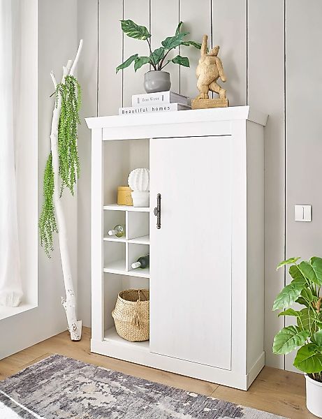 Home affaire Highboard "RAVENNA", im romantischen Landhausstil, Griffe aus günstig online kaufen