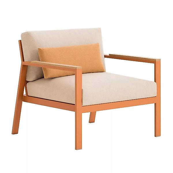 Gandia Blasco - Timeless Outdoor Sessel 85x84x76cm - orangebraun RAL 8023/p günstig online kaufen