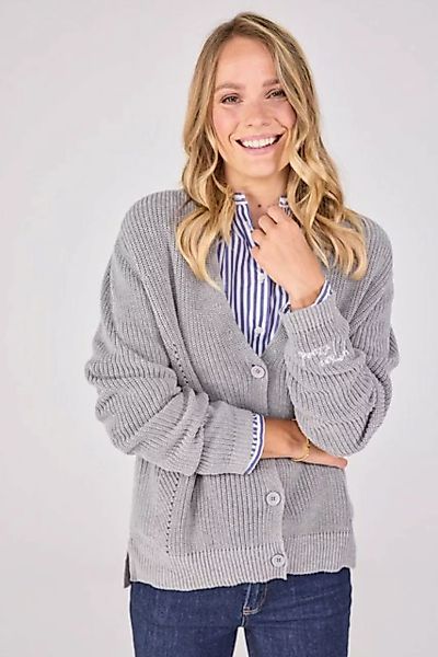 Lieblingsstück Strickjacke LiseL mit Stickerei am Ärmel günstig online kaufen