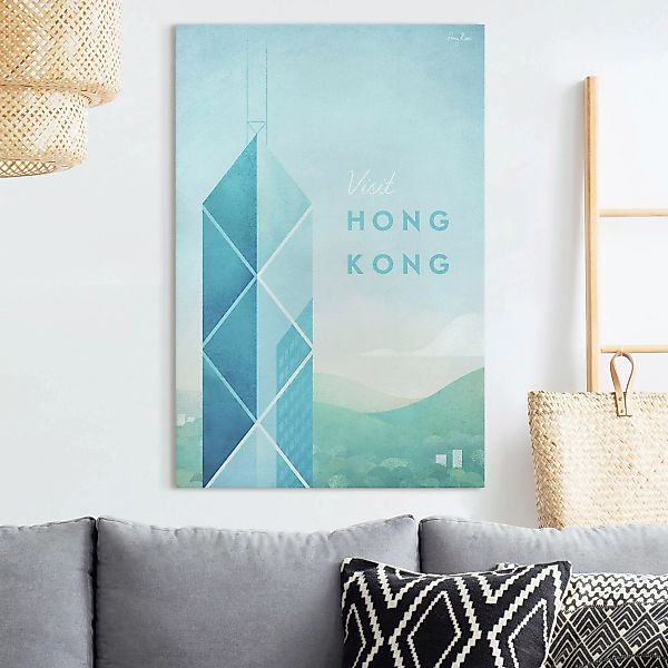 Leinwandbild Reiseposter - Hong Kong günstig online kaufen