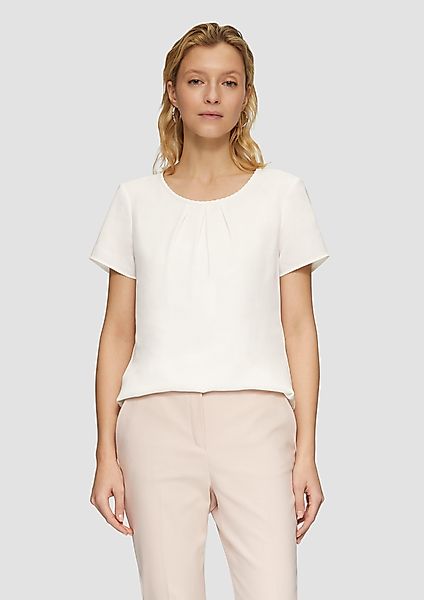 s.Oliver BLACK LABEL Kurzarmbluse Kurzarmbluse aus günstig online kaufen