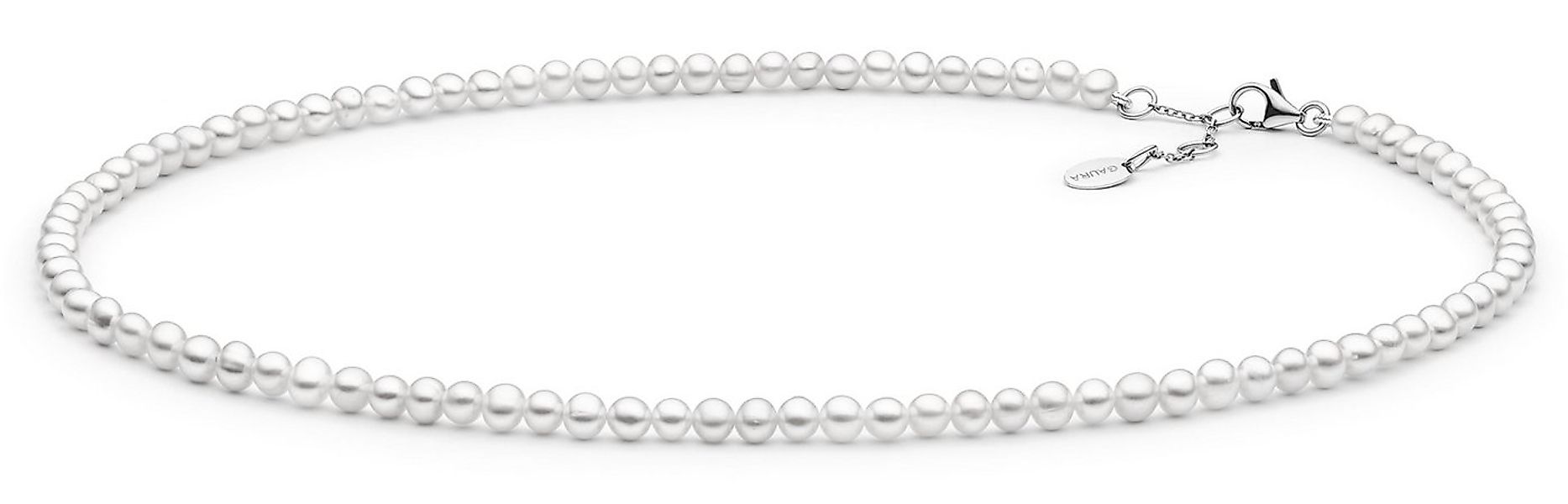 Gaura Pearls Perlenkette,klassisch, weiß, rund, 38-41 cm, echte Süßwasserzu günstig online kaufen