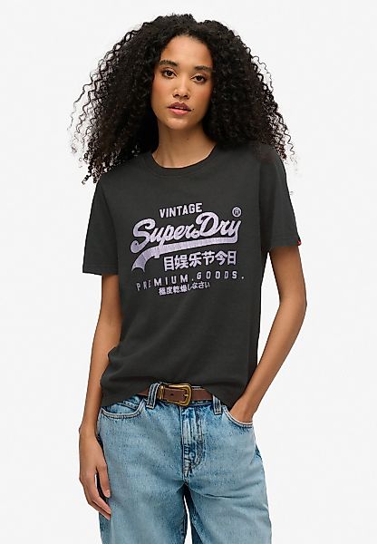 Superdry Kurzarmshirt "VL METALLIC RELAXED TEE" günstig online kaufen