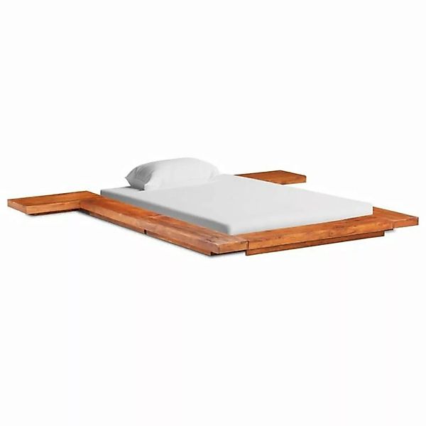 furnicato Bett Futonbett Japanisch Akazie Massivholz 100x200 cm günstig online kaufen