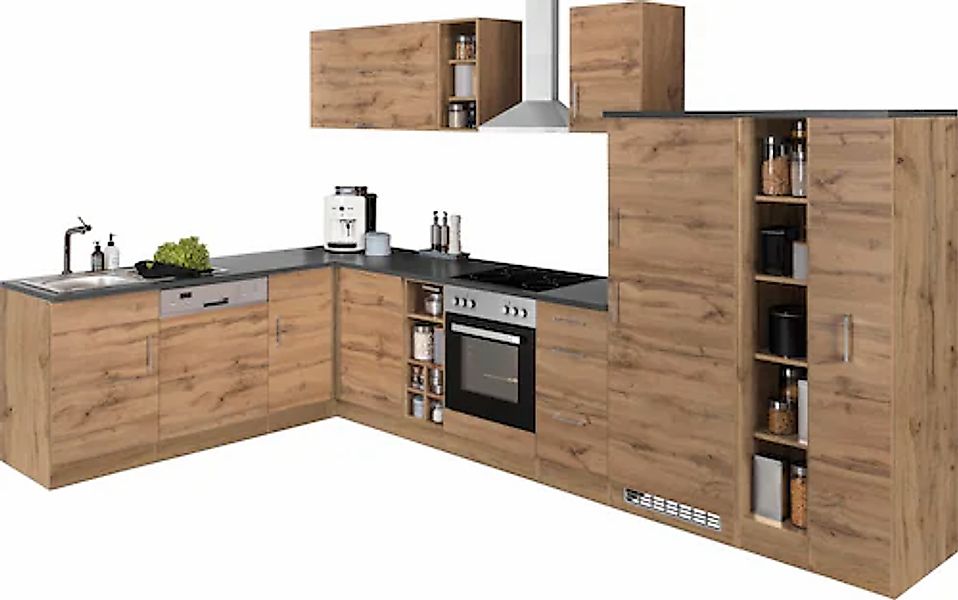 KOCHSTATION Winkelküche "KS-Colmar" ohne E-Geräte, Stellbreite 210/360 cm günstig online kaufen