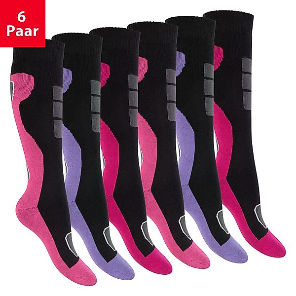 Footstar Thermosocken Damen Winter Kniestrümpfe (6 günstig online kaufen