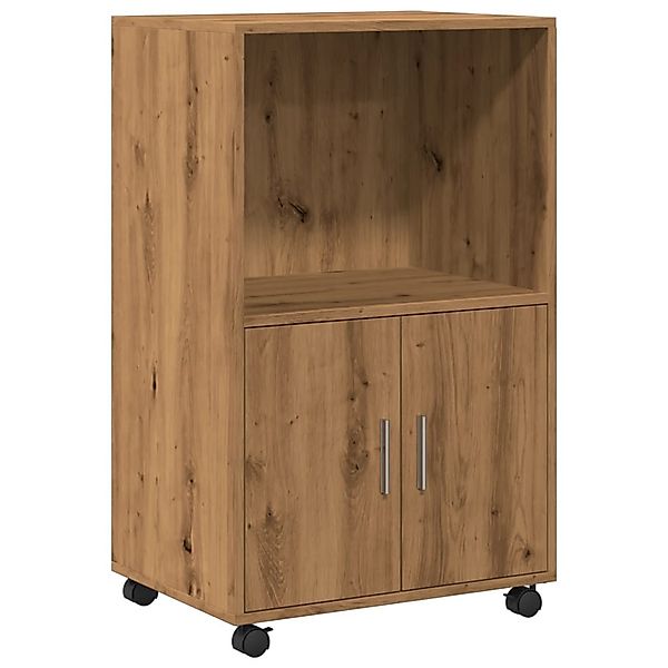 vidaXL Sideboard Rollschrank Artisan-Eiche 55x40x91 cm günstig online kaufen