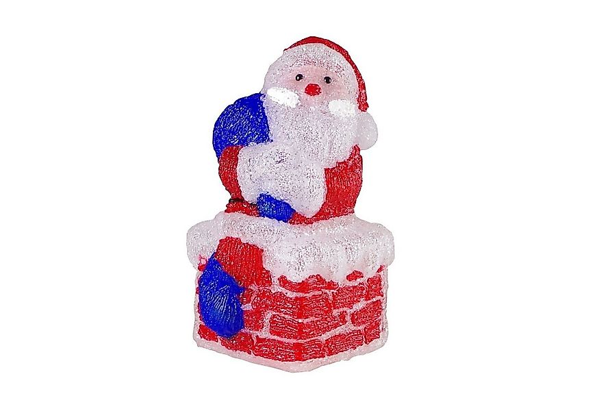 Mojawo Lichtervorhang LED Santa Claus Figur / Weihnachtsmann Acryl 60 LEDs günstig online kaufen