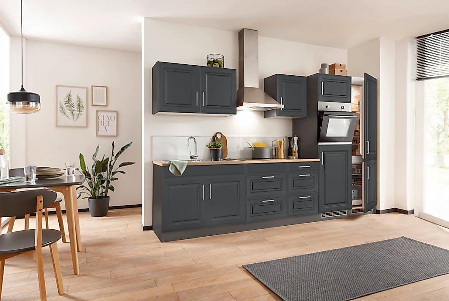 KOCHSTATION "KS-Stockholm" Breite 330 cm, mit hochwertigen MDF Fronten im L günstig online kaufen