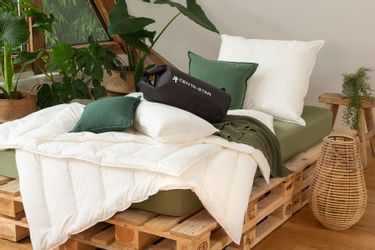 Centa-Star Naturfaserbettdecke "Veggie," leicht Füllung High-Tech-Faser 1 S günstig online kaufen