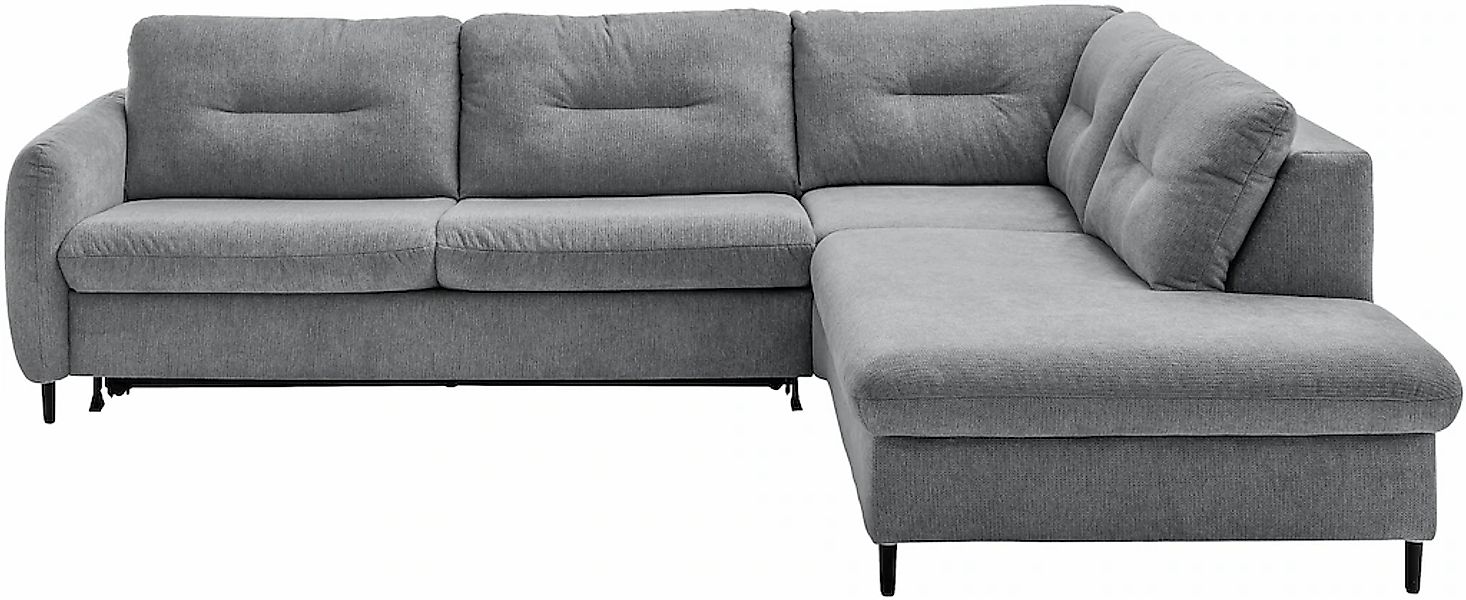 Home affaire Ecksofa "Clevina, L-Form mit Kaltschaummatratze" Längsschläfer günstig online kaufen