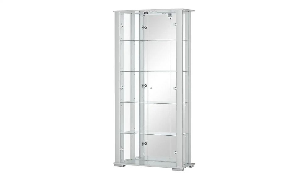 Vitrine  2-türig  Filaga ¦ silber ¦ Maße (cm): B: 86 H: 178,2 T: 38.2 Schrä günstig online kaufen