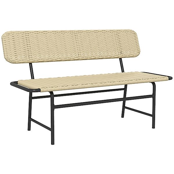 Outsunny Gartenbank Polyrattan Sitzbank Balkonbank bis günstig online kaufen