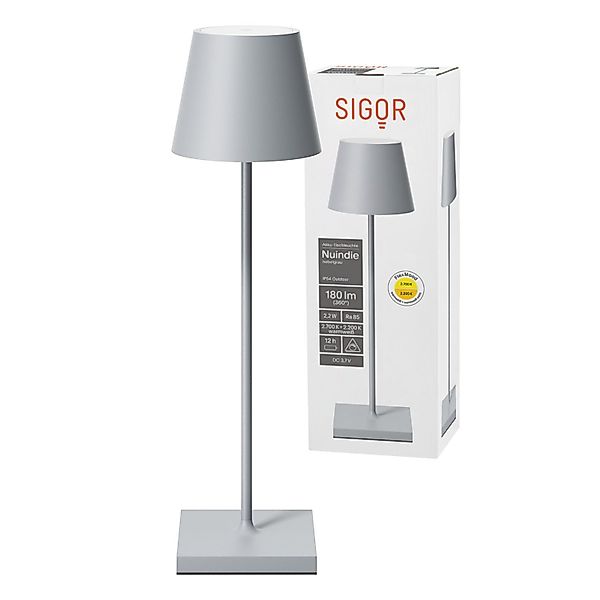 SIGOR LED Tischleuchte Akku-Tischleuchte, Dimmbar, LED günstig online kaufen