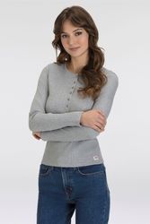 Levis Langarmshirt "DRY GOODS VACATIONER LS" mit Rippstruktur günstig online kaufen