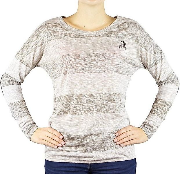 AvaMia T-Shirt Fresh Made, Damen Langarmshirt Shirt mit Breiten Streifen El günstig online kaufen