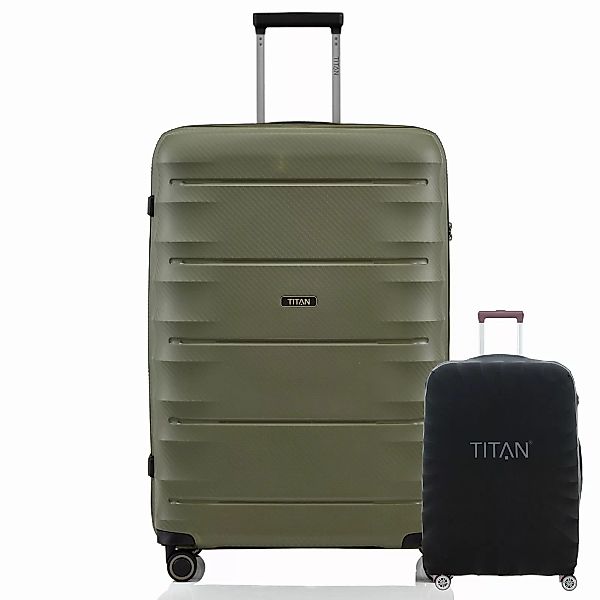 TITAN HIGHLIGHT Khaki 76cm Trolley Inkl. Kofferschutz günstig online kaufen