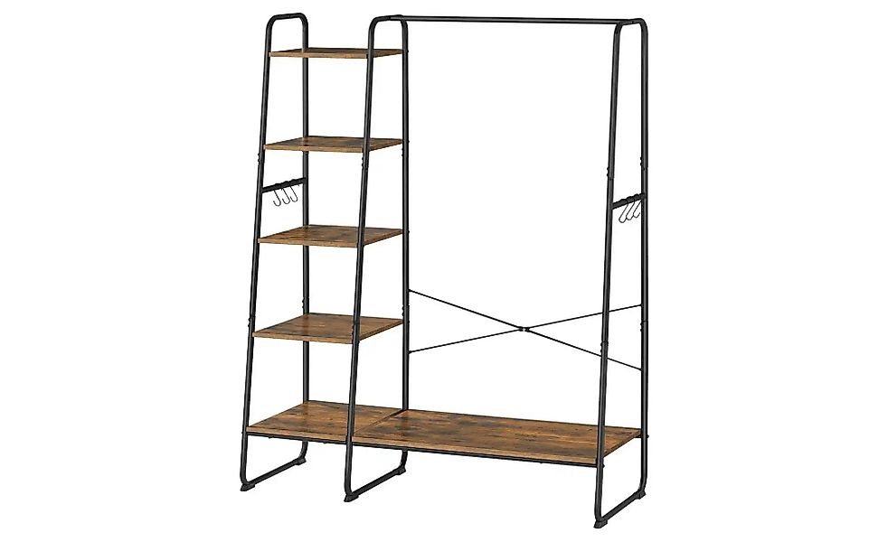 Garderobenständer  Colten ¦ schwarz ¦ Holzwerkstoff,Metall ¦ Maße (cm): B: günstig online kaufen