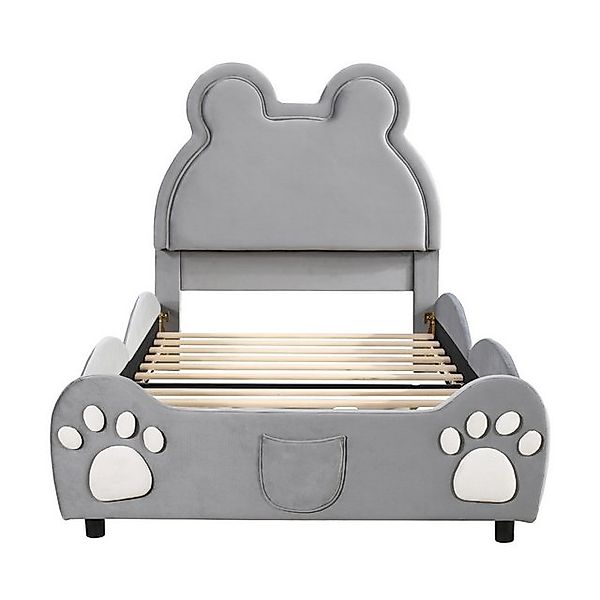 Gotagee Polsterbett Einzelbett Bärenform Stoff Kinderbett Gästebett Bettges günstig online kaufen