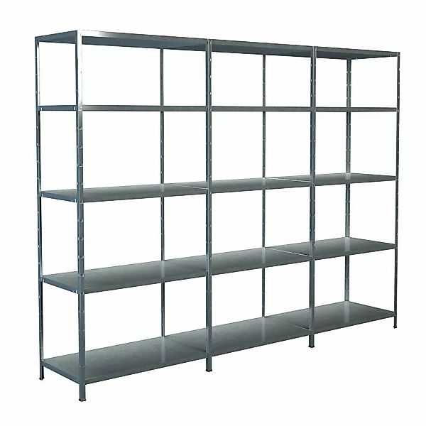 Schulte Steck-Grund- und 2 x Anbauregale 200 cm x 280 cm x 50 cm Verzinkt günstig online kaufen