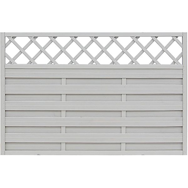 Sichtschutzzaun-Element Country Grau,asiert 120 cm x 180 cm günstig online kaufen
