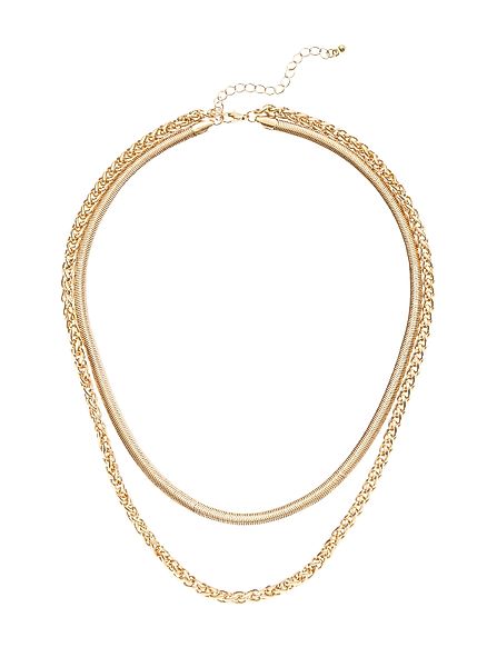 LASCANA Collier Layerkette, 2 reihige Halskette, günstig online kaufen